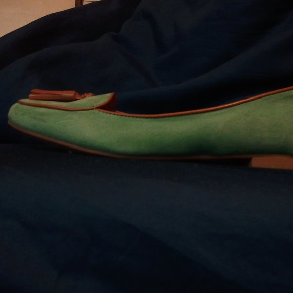 NWOT Merona Sea Green Loafers Vegan Moccasin  6.5 - Picture 3 of 6